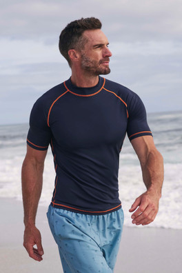 Mens UV Rash Vest - Navy