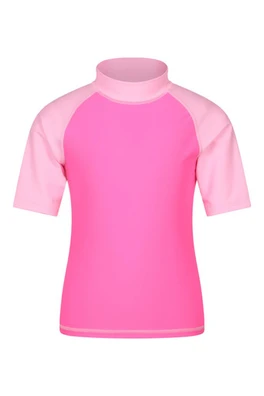 Kids UV Rash Vest - Bright Pink