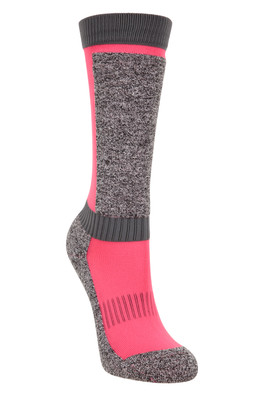 Extreme Kids Thermal Merino Knee Length Ski Socks - Bright Pink