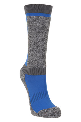 Extreme Kids Thermal Merino Knee Length Ski Socks - Cobalt