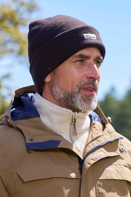 Thinsulate Knitted Mens Beanie - Dark Brown