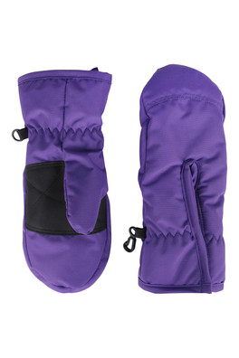 Kids Snow Mittens - Purple
