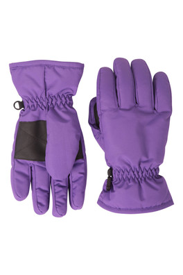 Kids Ski Gloves - Purple