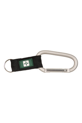 Karabiner with Strap - Silver