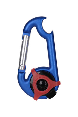 Karabiner - LED with Bottle Opener - Bright Blue