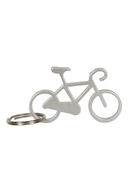 Bicycle Keyring Bottle Opener - Silver