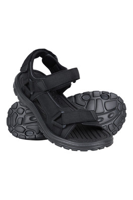 Crete Mens Sandals - Black