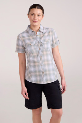 Holiday Womens Cotton Shirt - Light Khaki