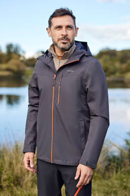 Brisk Extreme Mens Waterproof Jacket - Dark Grey