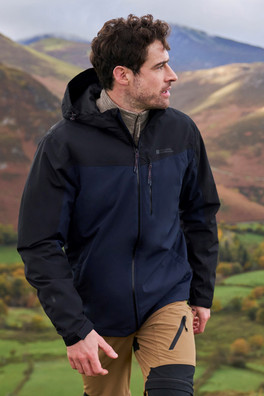 Brisk Extreme Mens Waterproof Jacket - Navy