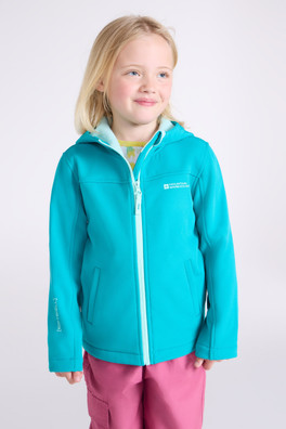 Exodus Kids Water Resistant Softshell Jacket - Teal