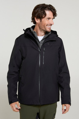 Brisk Extreme Mens Waterproof Jacket - Jet Black