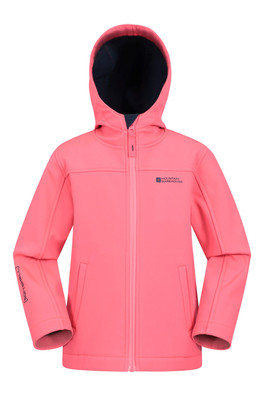 Exodus Kids Water Resistant Softshell Jacket - Bubble Gum