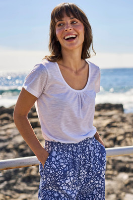 Agra Quick-Dry Womens T-Shirt - White