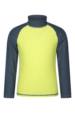 Kids Long Sleeved Rash Vest - Alloy Grey