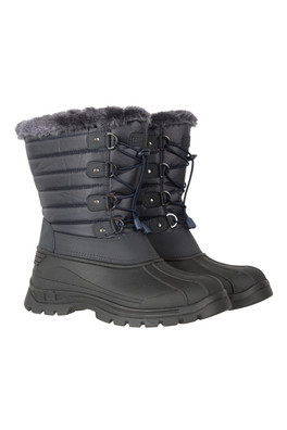 Whistler Womens Adaptive Snow Boots - Dark Blue