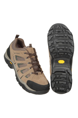 Field Extreme Mens Vibram Waterproof Walking Shoes - Khaki