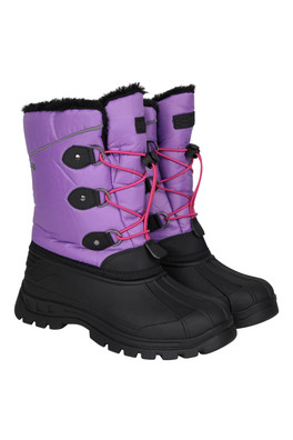 Whistler Kids Adaptive Snow Boots - Dark Purple