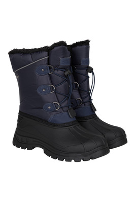 Whistler Kids Adaptive Snow Boots - Navy