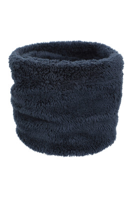 Kids Sherpa Fleece Thermal Neck Gaiter - Navy