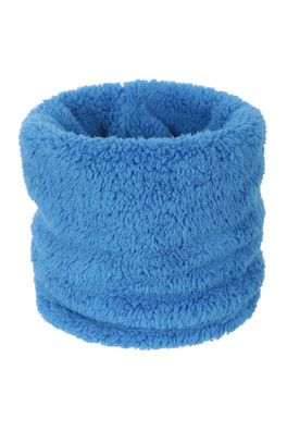 Kids Sherpa Fleece Thermal Neck Gaiter - Bright Blue
