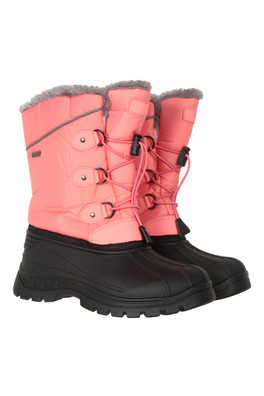 Whistler Kids Adaptive Snow Boots - Coral