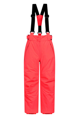 Falcon Extreme Kids Waterproof Ski Pants - Fiery Coral