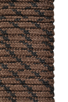 Round Textured Boot Laces - 150cm - Brown