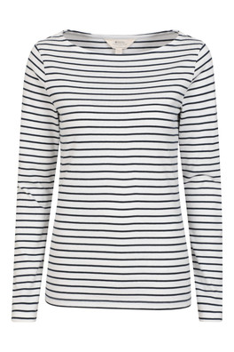 St Ives Womens Crew Neck Top - Cream