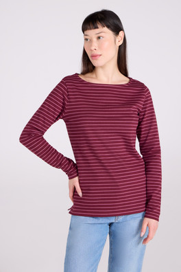 St Ives Womens Crew Neck Top - Dusky Purple