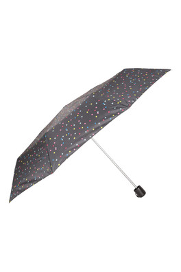 Mini Patterned Umbrella - Black