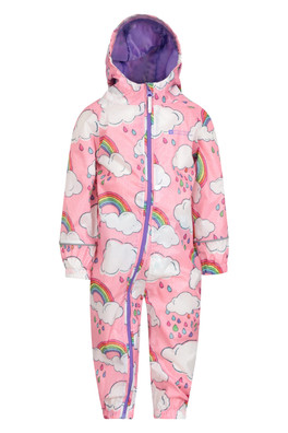 Puddle Kids Printed Waterproof Rain Suit - Rainbow