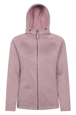 Nevis Womens Full Zip Hoodie - Pale Pink