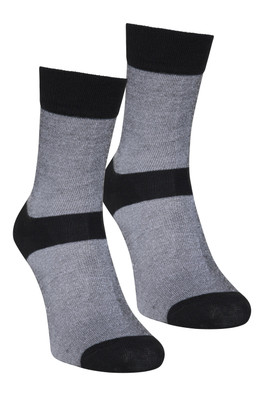 IsoCool Mid-Calf Liner Socks 2-Pack - Dark Grey
