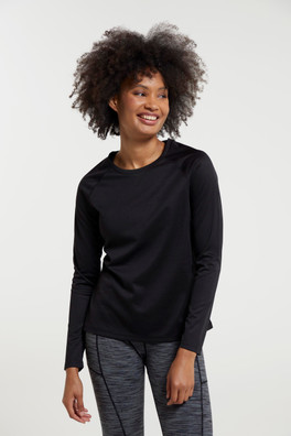 Endurance Womens Long Sleeve Top - Black
