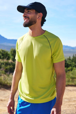 Endurance Mens IsoCool Active T-Shirt - Lime