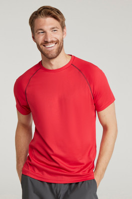 Endurance Mens IsoCool Active T-Shirt - Red