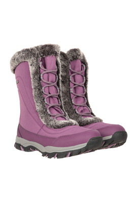 Ohio Womens Snow Boots - Dark Purple