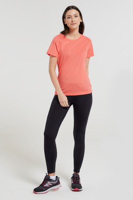 Quick Dry Womens T-Shirt - Coral