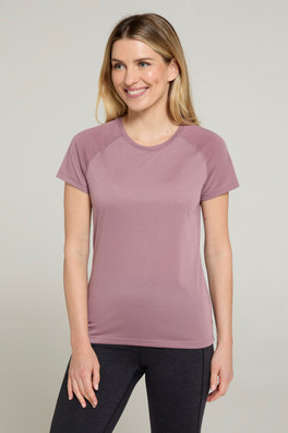 Quick Dry Womens T-Shirt - Dusky Purple