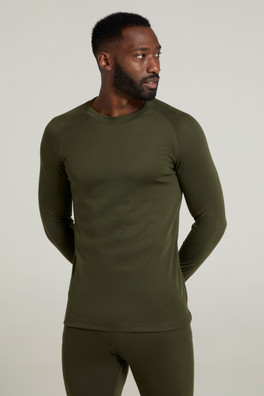 Thermal Mens Base Layer Top - Khaki