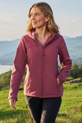 Exodus Womens Water Resistant Softshell Jacket - Rust