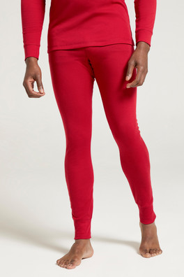 Talus Mens Base Layer Pants - Red