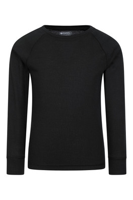 Talus Kids Base Layer Top - Black