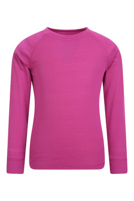 Talus Kids Base Layer Top - Bright Pink