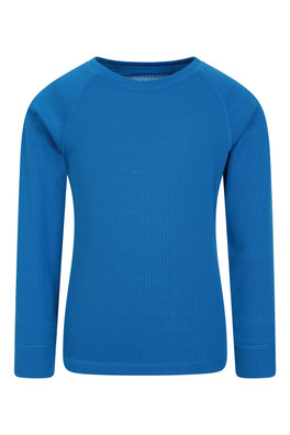 Talus Kids Base Layer Top - Cobalt