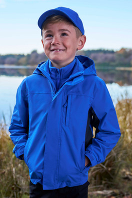 Cannonball 3 in 1 Kids Waterproof Jacket - Bright Blue