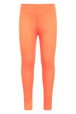 Talus Kids Base Layer Thermal Pants - Orange