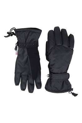 Extreme Waterproof Womens Ski Gloves - Black