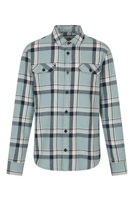 Trace Mens Flannel Long Sleeve Shirt - Pale Green